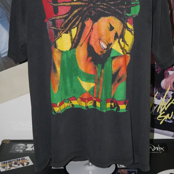 90's Bob Marley Hip Hop Style Bootleg Rap Tee - Picture 2 of 8